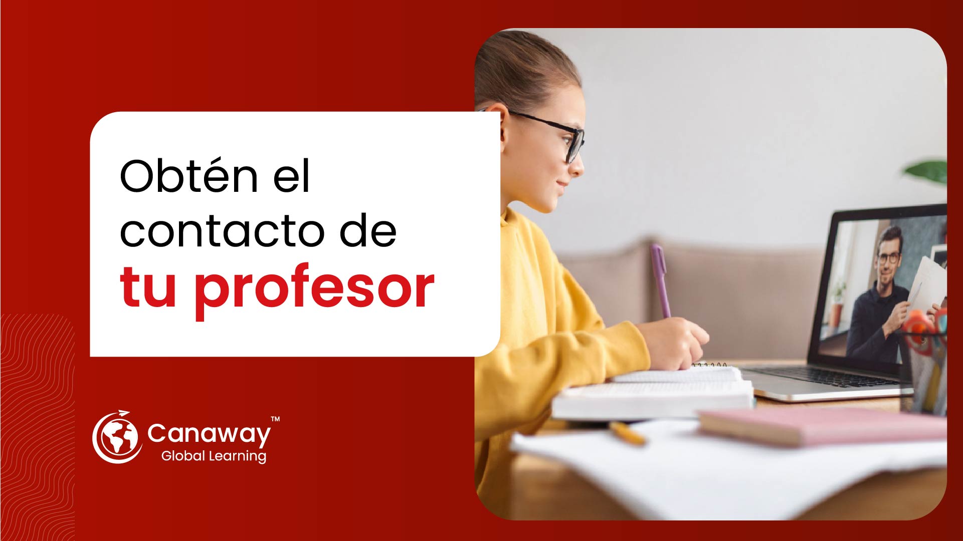 Obtén el contacto de tu profesor